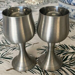 Huntley Lead Less Pewter Cordial Pair